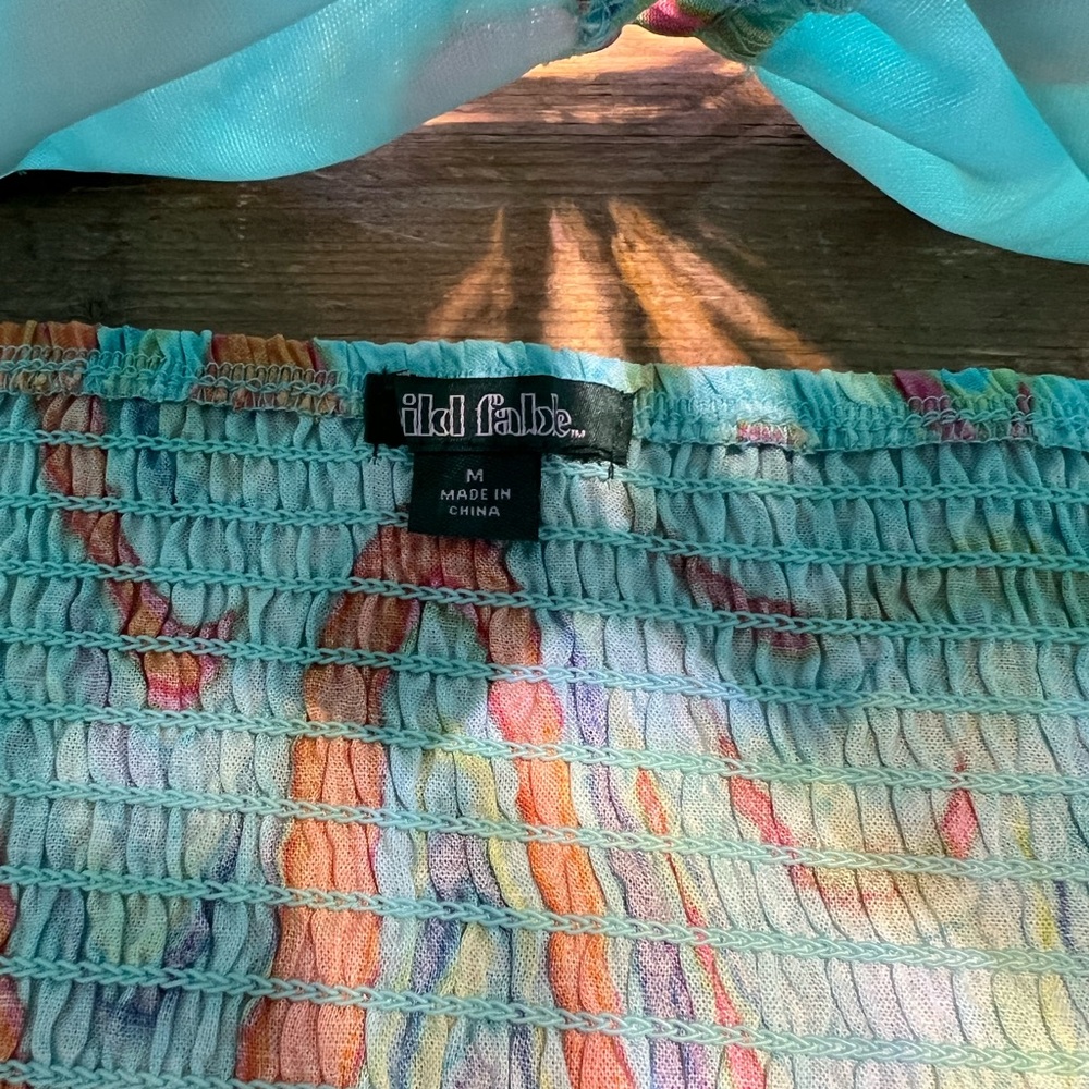 Wild Fable Multicolor Smocked Skirt